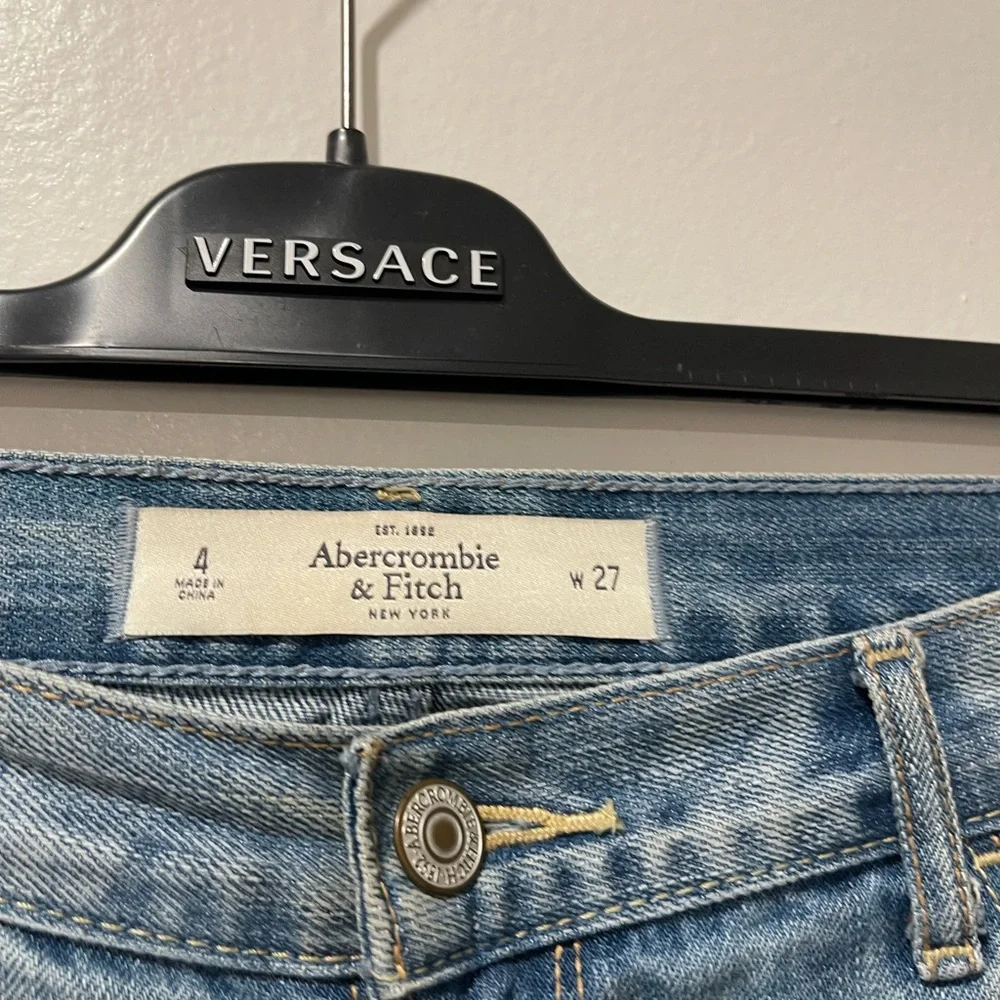 Abercrombie and Fitch‎  Distressed Blue Denim Shorts
